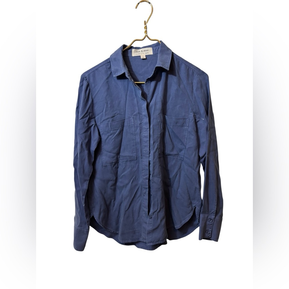 Cloth & stone | button up shirt XS tencel